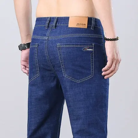 春季弹力修身休闲牛仔长裤子春秋款男士男装2024新款潮牌直筒男裤商品大图