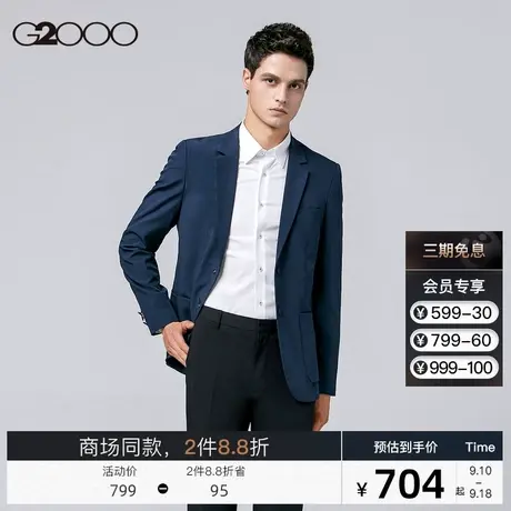 G2000男装 商场同款 秋冬新款 格纹西服男西装外套06111071图片