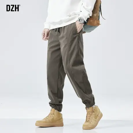 男士束脚休闲裤男潮牌美式高街宽松男生运动长裤2023秋季新款裤子商品大图