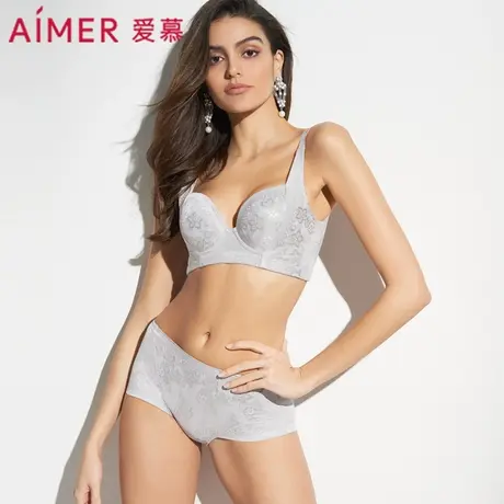 爱慕内裤女春夏薄款透气弹力塑身包臀纯棉底裆中腰平角裤AM23571图片