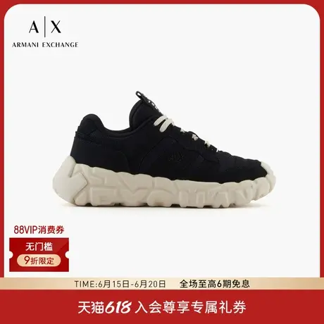 ARMANI EXCHANGE/阿玛尼2025夏季新款男士低帮字母厚底休闲鞋官方商品大图