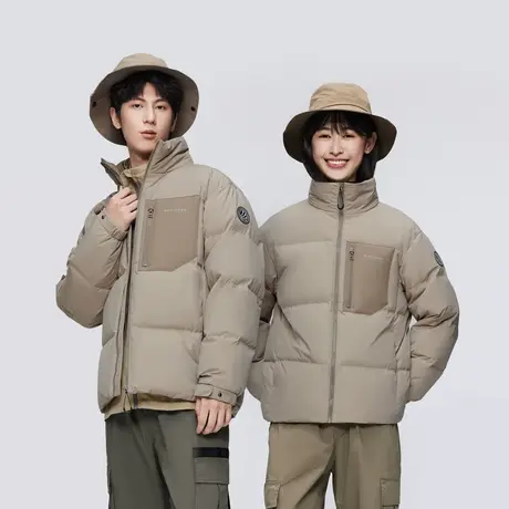 【罗永浩年货节】波司登冬男短款立领羽绒服面包服夹克抗静电图片