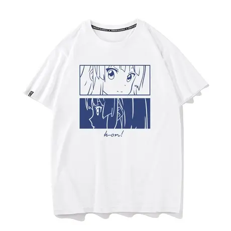 K-ON轻音少女T恤男女蓝白碗秋山澪平泽唯动漫周边短袖二次元痛衣商品大图