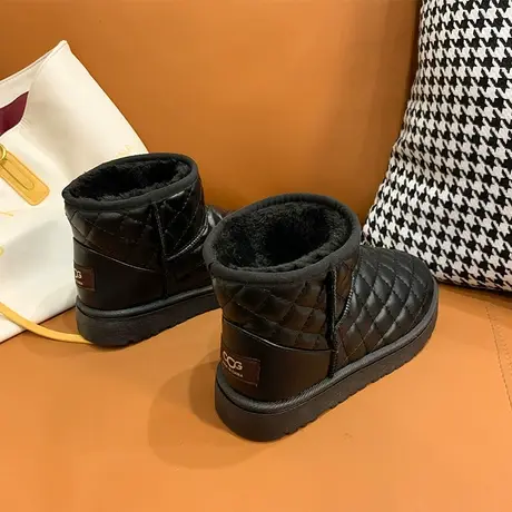 雪地靴女2023年新款冬季百搭防水防滑加绒加厚洋气保暖棉鞋女鞋子商品大图