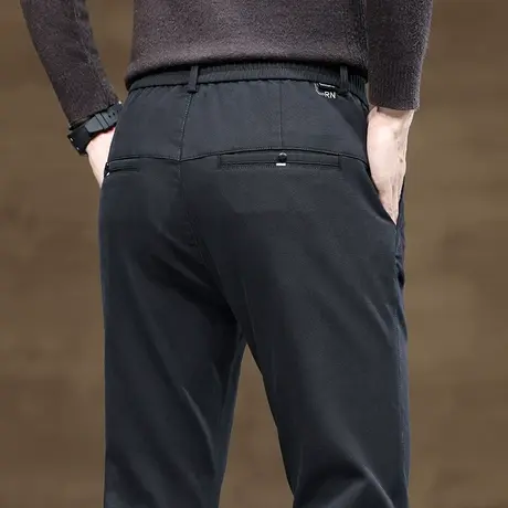 2024新款秋冬季男士商务西装西裤男装男款春秋款弹力直筒休闲裤子商品大图