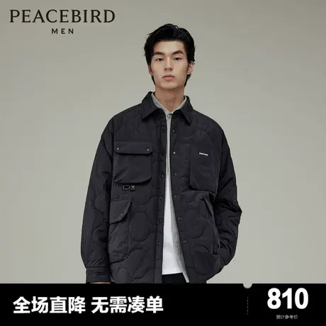 【商场同款】太平鸟男装工装棉衣23冬季新款男外套棉衣 B2ABD4C17图片