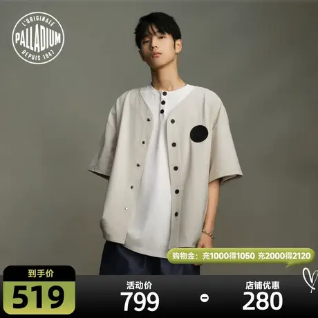 PALLADIUM帕拉丁夹克男宽松时尚复古短袖开衫棒球服108171商品大图