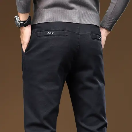 秋季2023年新款男士高端商务正装西裤春秋款男装宽松直筒休闲裤子商品大图