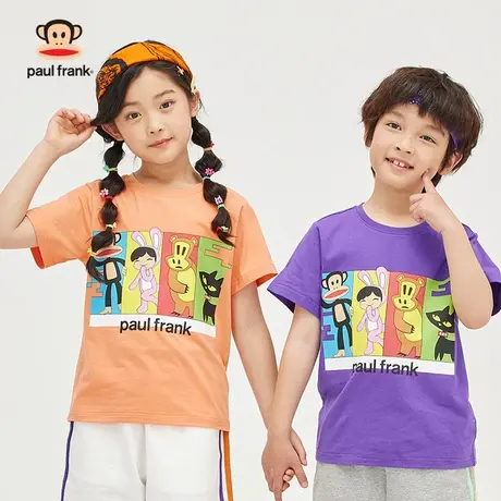 大嘴猴男女童装短袖t恤2023年夏季新品半袖中大儿童上衣体恤商品大图