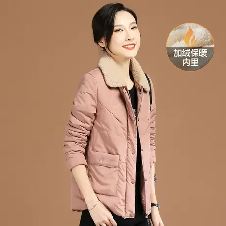 韩潮袭人韩潮袭人加厚毛领加绒棉衣棉服女2023年冬季新款棉袄外套图片