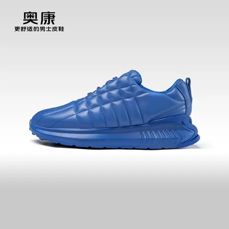 【运动皮鞋】Aokang奥康男鞋春秋季时尚运动休闲鞋真皮舒适皮鞋图片