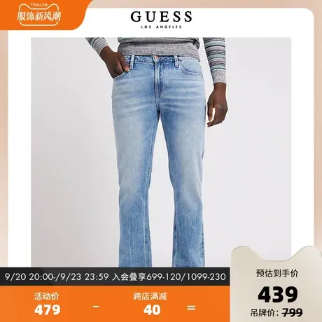 GUESS男士倒三角LOGO牛仔裤-M2GAN2D4K73图片