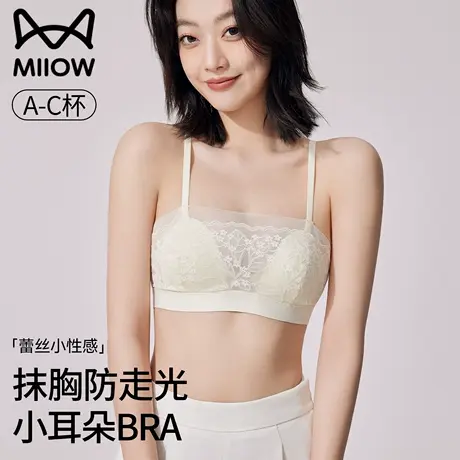 猫人抹胸内衣女2025新款爆款性感蕾丝裹胸防走光美背文胸夏季薄款商品大图