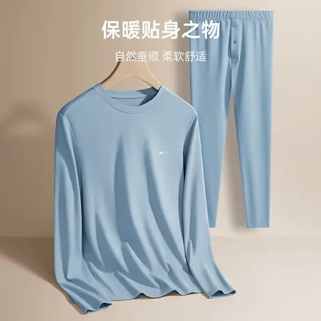 七匹狼秋衣秋裤男士套装纯棉打底全棉毛衫男生冬季潮流款保暖内衣商品大图
