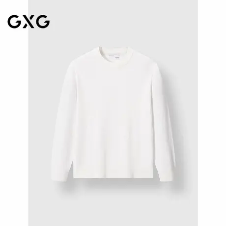 GXG男装 基础款打底衫通勤男士内搭休闲毛衣针织衫 2025春季新品商品大图