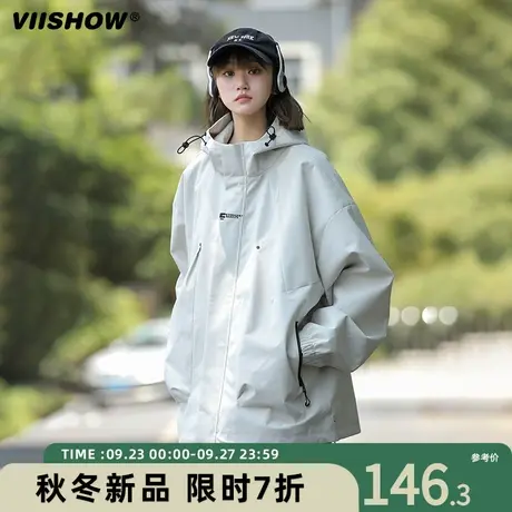 VIISHOW冲锋夹克外套男春秋款美式潮牌三防痞帅高级感oversize夹商品大图