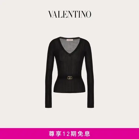 【24期免息】华伦天奴VALENTINO女士羊毛针织衫毛衣图片