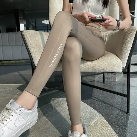 外穿鲨鱼打底裤女2023新款收腹提臀裤瘦腿春秋新款紧身芭比瑜伽裤商品大图