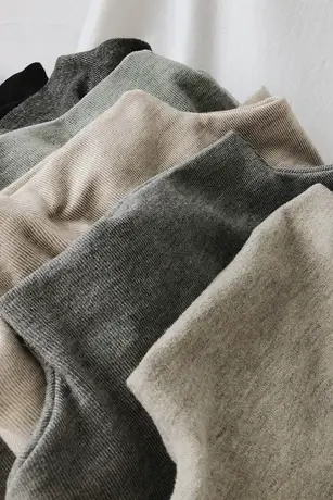 软糯舒适/半高领加绒加厚德绒打底衫女秋冬内搭长袖百搭显瘦上衣商品大图