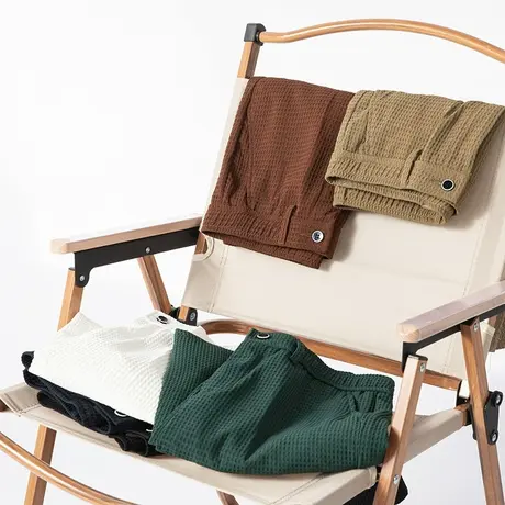 华夫格西装短裤男夏季高级感商务休闲西裤男士韩版冰丝薄款五分裤图片