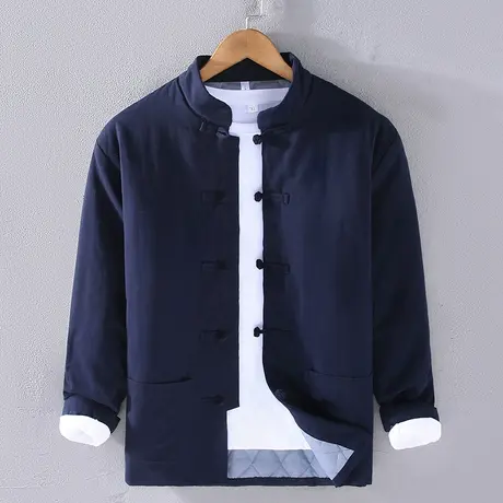 冬季唐装棉袄男青年男士中国风棉衣外套加厚中式立领复古棉服男装图片