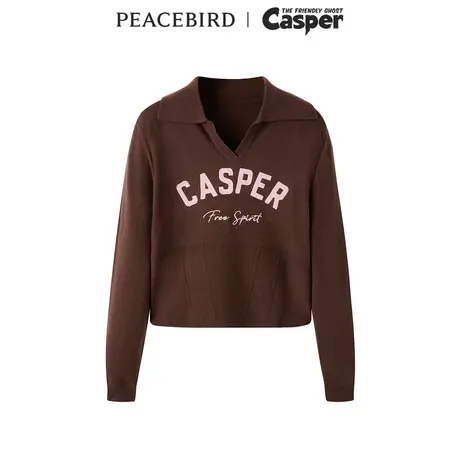 【商场同款】太平鸟女装CASPER联名新款短款打底衫A3EED4525商品大图