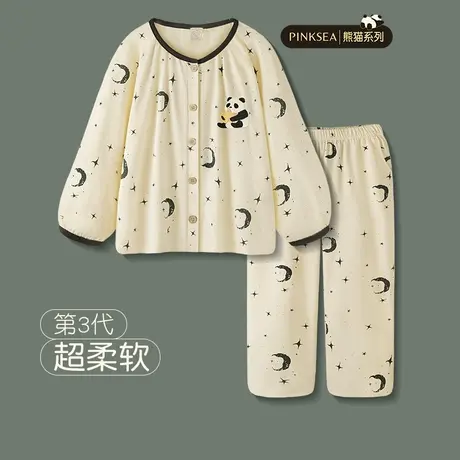 情侣睡衣春秋季女款纯棉长袖小香风家居服新款时尚大码男士套装商品大图