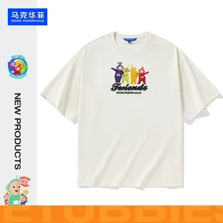 【商场同款】 马克华菲男装2023夏季新品天线宝宝潮流款短袖T恤男图片