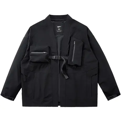 VIP机能风日系道袍男薄款多口袋赛博朋克夹克宽松开衫外套和服潮商品大图
