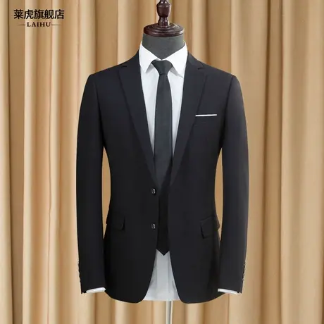 春秋季韩版修身休闲西装男上衣时尚英伦小西服男士外套青年单西潮商品大图