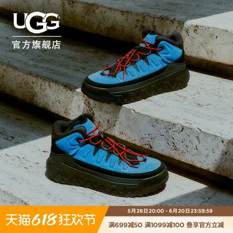 UGG秋季新款男士时尚舒适圆头系带高帮厚底波浪鞋休闲鞋 1158254商品大图