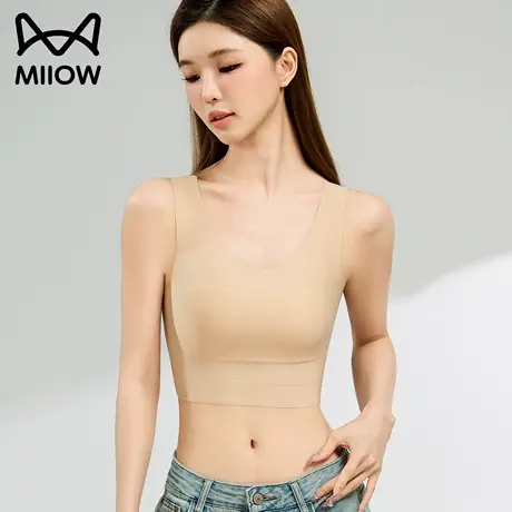 束胸内衣夏薄款大胸显小防收副乳平胸防震运动粉底液隐形无痕美背商品大图