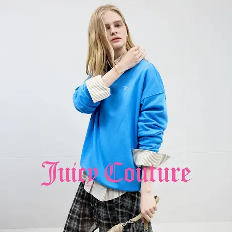 Juicy Couture橘滋卫衣女2025年秋季新款时尚休闲圆领套头上衣商品大图