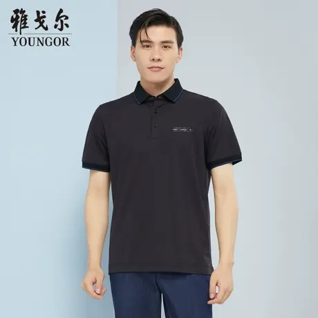 雅戈尔奥莱 商场同款男士短袖T恤新款官方正品商务休闲短袖POLO衫商品大图