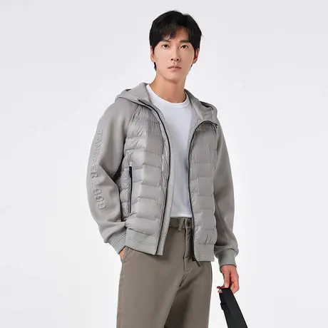 坦博尔【奥莱捡漏】羽绒服男冬鹅绒卫衣连帽短款运动潮流保暖外套商品大图