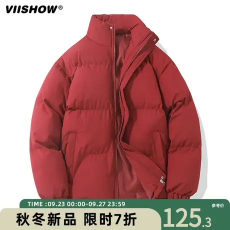 VIISHOW美式棉服男保暖面包服男生痞帅棉衣冬季宽松潮牌加厚衣服商品大图