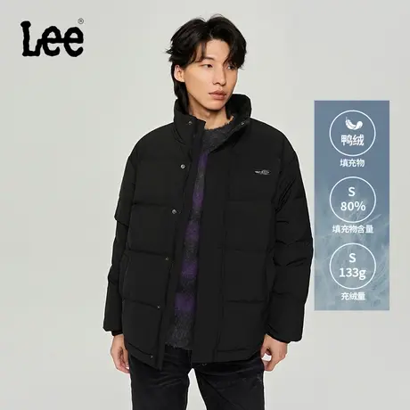 Lee商场同款23秋冬新品舒适版经典款男面包羽绒服潮LMT006271100图片