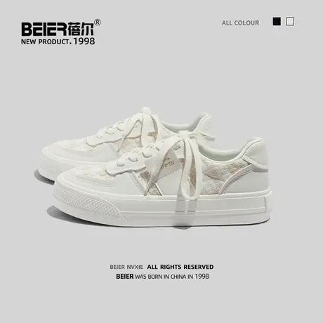 原创小白鞋女2022夏季新款潮ins百搭小众韩版透气学生帆布鞋板鞋商品大图