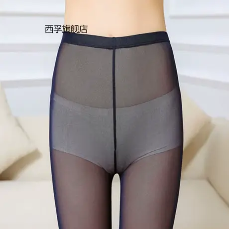 春夏季薄款防勾丝网纱打底裤袜连脚九分踩脚连裤袜小网眼丝袜美腿商品大图