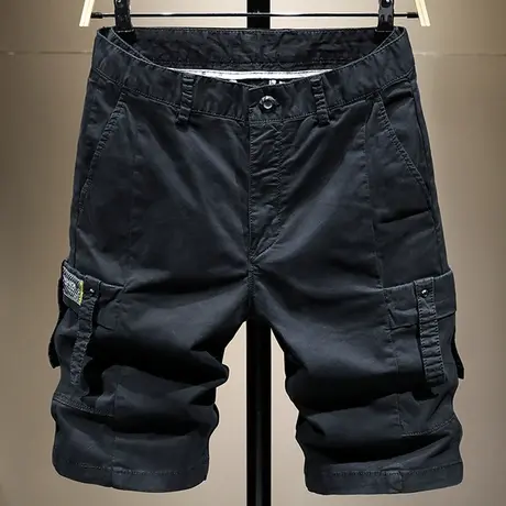 夏天潮牌工装短裤男宽松男士休闲五分裤百搭男装中裤子男外穿马裤商品大图