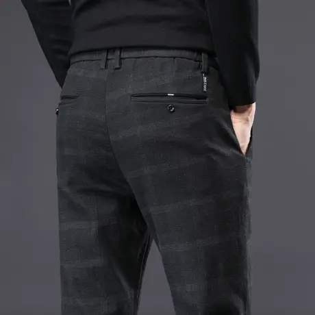 春季英伦风格子男裤子男春装男士休闲长裤春秋款2024新款潮流百搭图片