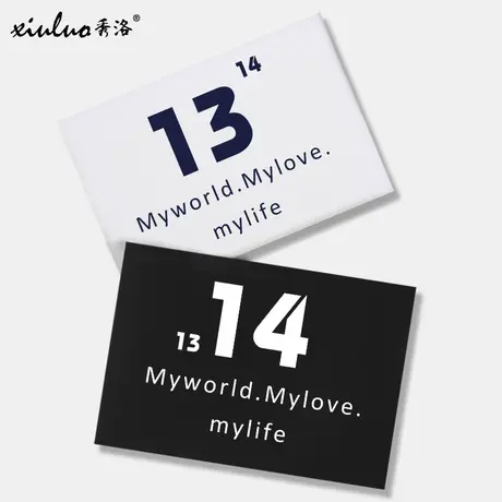 秀洛1314款情侣短袖t恤纯棉打底潮流一生一世情侣装网红小众设计商品大图