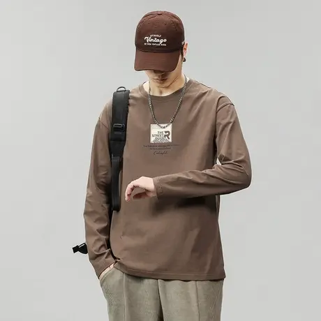 多色可选高档男士卫衣户外纯色卫衣时尚潮牌秋季男士休闲潮流卫衣图片