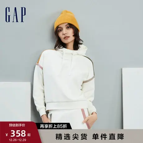 Gap女装早春LOGO时尚宽松廓形套头卫衣高级运动休闲连帽衫840967图片