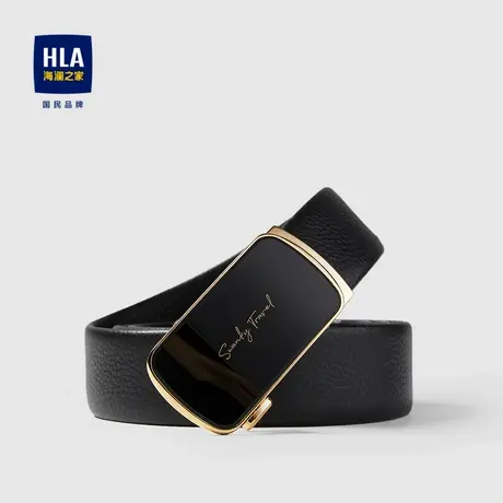 HLA/海澜之家简约造型皮带柔软舒适商务大方时尚有型皮带男商品大图