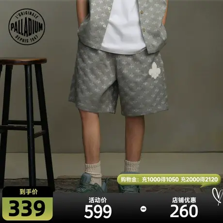 PALLADIUM帕拉丁下装系带鸢尾花满印提花男女款短裤178026图片