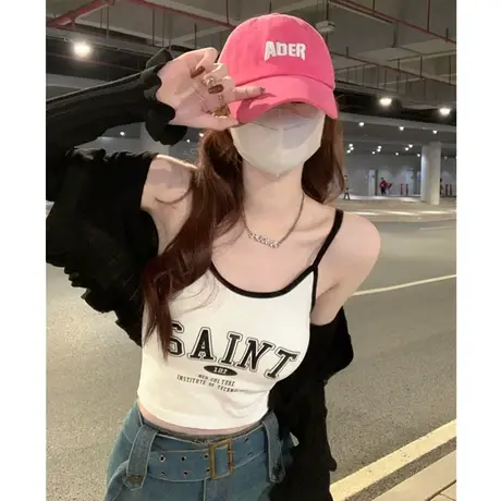 吊带小背心女夏内搭白色打底外穿带胸垫美背背心文胸一体洋气上衣图片