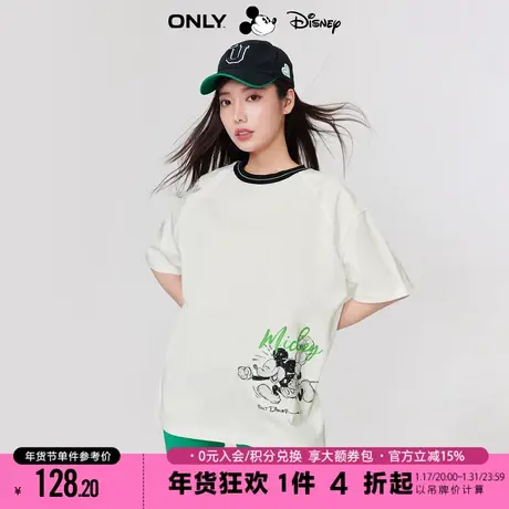 ONLY2023秋季新款迪士尼米奇联名短袖T恤女|123201152商品大图