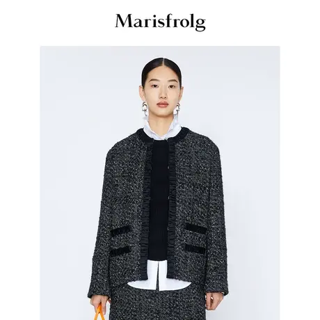 【奥莱清仓保暖季特价 】玛丝菲尔毛呢外套商品大图