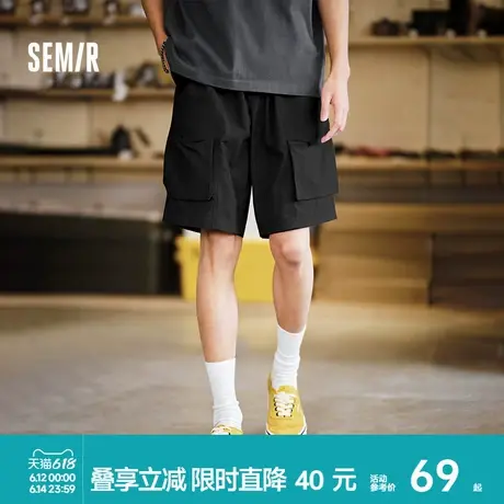 森马工装短裤男夏季2024新款休闲直筒五分裤男百搭商品大图